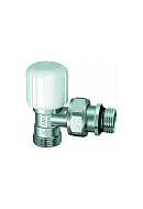 Радиаторный клапан ручной регулировки FAR FV 1055 C12, 1/2" М24х19 НР, угловой, с антипротечкой, хромированный 