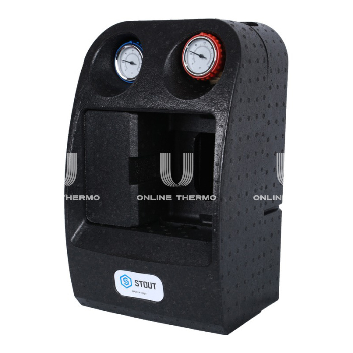 Насосная группа Stout SDG-0038-282501 DN 25 (1") с разделительным теплобменником (28 пластин), без насоса, подача справа 
