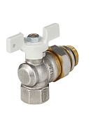 Кран шаровый Aquasfera Standard 1128-02, ВР-НР 3/4", полнопроходной, ручка-бабочка 