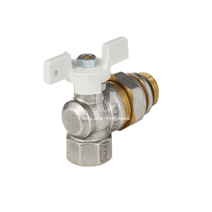 Кран шаровый Aquasfera Standard 1128-02, ВР-НР 3/4", полнопроходной, ручка-бабочка 