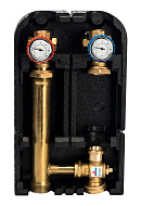 Насосная группа для твердотопливных котлов Stout SDG-0014-002501 DN 25 (1") с термосмесителем, без насоса, подача справа 