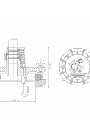 Джилекс Оголовок ОС 130-140/32 П 
