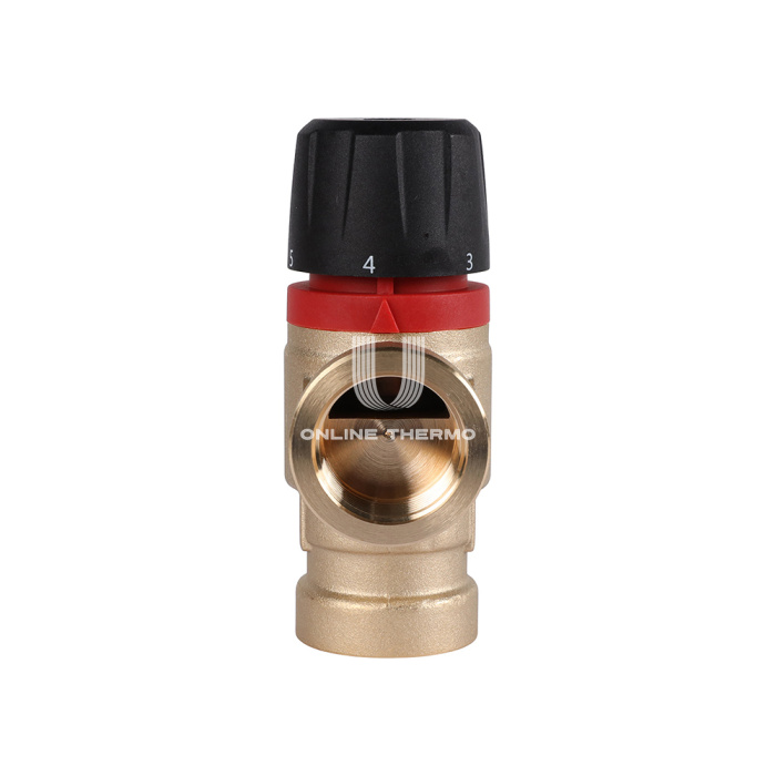 Термостатический смесительный клапан Rommer RVM-0112-166020 ВР 3/4", Kvs 1.6, PN5, 35-60°C 
