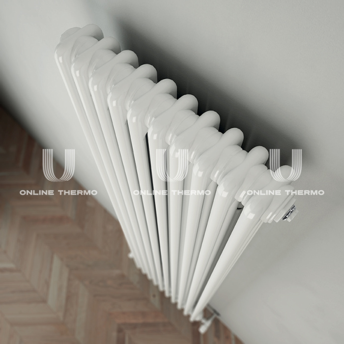 Стальной трубчатый радиатор Irsap Tesi 2 RR218000801A430N01 21800/08 T30 3/4", боковой, белый, с креплением 