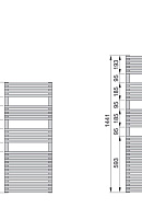 Полотенцесушитель электрический Zehnder Forma Spa LFE-120-050/GD 9205 1200-500 мм, черный матовый 