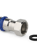 Муфта раструбная Varmega Inox Press с накидной гайкой VM709001505, 15×3/4" 