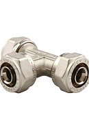 Тройник равносторонний Tiemme 1600054, 32 мм, никелированный, компрессионный 