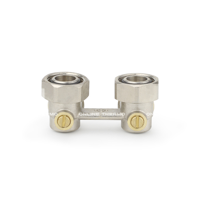 Узел нижнего подключения Varmega VM14011 3/4"EKх3/4"EK НР-ВР, угловой, для двухтрубных систем 