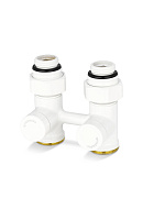 Узел нижнего подключения Varmega VMDV21-100415, 1/2"×3/4"EK НР, прямой, белый 