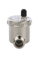 Автоматический воздухоотводчик Stout SVS-0013-000015 1/2", угловой, вертикальный выпуск, никелированный 