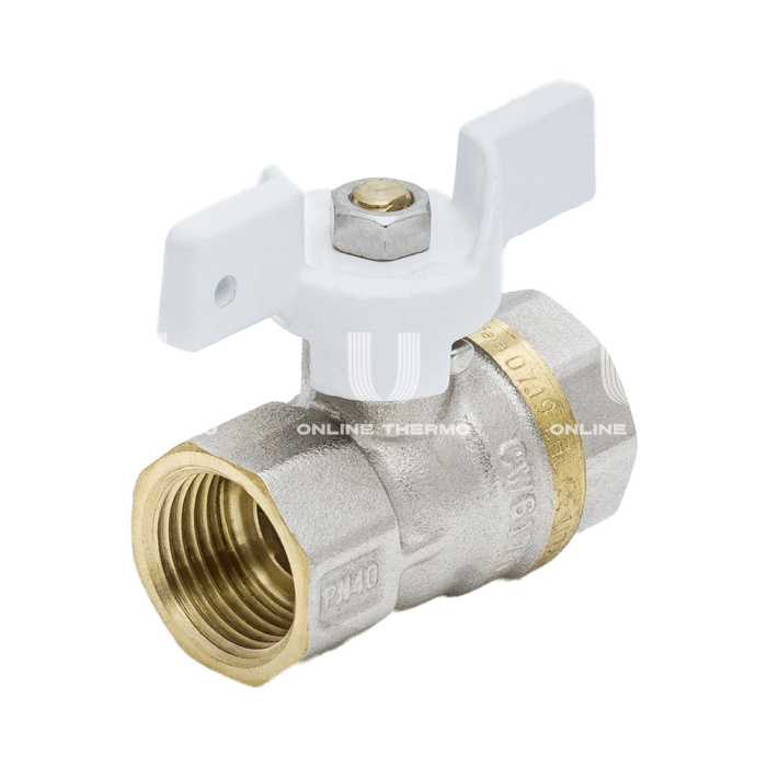 Кран шаровый Aquasfera Standard 1102-01, ВР 1/2", полнопроходной, ручка-бабочка 