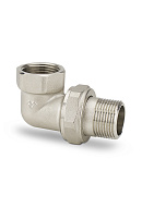 Угловое разъемное соединение Varmega ВР-НР 1 1/4", VMTF52-N000707, с уплотнением o-ring, никелированное 