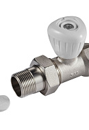 Комплект радиаторных прямых клапанов ручной регулировки Royal Thermo RTO 50.010 3/4" ВР-НР, 2 шт. 