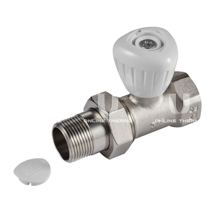 Комплект радиаторных прямых клапанов ручной регулировки Royal Thermo RTO 50.010 3/4" ВР-НР, 2 шт. 