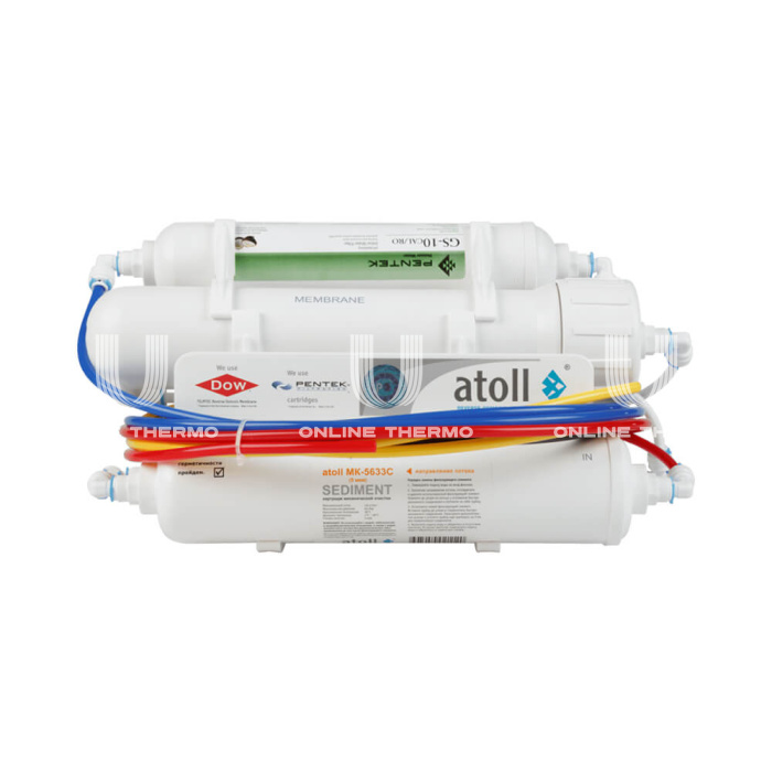 Система обратного осмоса Atoll ATEFDR063 A-450m STD Compact, 4 ступени, с минерализацией, 120 л/сутки 