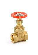 Латунная задвижка клиновая Uni-fitt 142G8000 PN20 2 1/2" ВР 