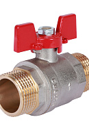 Кран шаровый Rommer RBV-0007-0410225, 1" НР-НР, стандартный, ручка-бабочка 