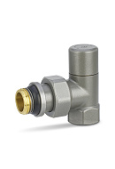 Радиаторный клапан ручной регулировки Varmega VMDV01-310404, 1/2" ВР-НР, угловой, серый 