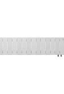 Биметаллический дизайн радиатор Royal Thermo PianoForte VD 200 Bianco Traffico (белый) VDR80 - 14 секций, нижнее правое подключение, 80мм 
