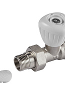 Комплект радиаторных прямых клапанов ручной регулировки Royal Thermo RTO 50.009 1/2" ВР-НР, 2 шт. 