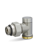 Узел нижнего подключения одинарный Varmega VMDV22-300415, 1/2"×3/4"EK НР, угловой, серый 