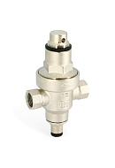 Редуктор давления Uni-fitt 206N2140 1/2" PN25, 1-6 бар, мембранный, с отверстием под радиальный манометр 1/4", никелированный 