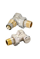 *Комплект Royal Thermo Danfoss RTE 07.0010 (НС-1281646) из термостатического RTR-FN и запорного RLV-S клапана, DN20 3/4" ВР-НР, угловой, с преднастройкой 