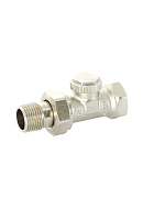 Запорный радиаторный клапан (вентиль) ручной регулировки Uni-fitt 173N3000 3/4" ВР-НР, прямой 