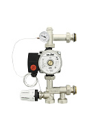 Насосно-смесительный узел Uni-Fitt Solomix Mini 474W1100, с наружной резьбой 1", c насосом Wilo RS 15/6-130 