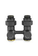 Узел нижнего подключения Varmega VMDV21-200415, 1/2"×3/4"EK НР, прямой, черный 