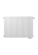 Биметаллический дизайн радиатор Royal Thermo PianoForte 500 Bianco Traffico (белый) VDR80 - 10 секций, нижнее правое подключение, 80мм 