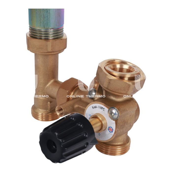 Насосная группа Stout SDG-0007-002001 DN 20 (3/4") с приводным смесителем, без насоса, подача справа 