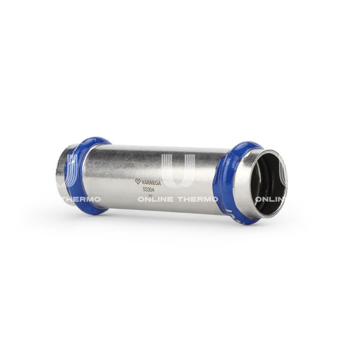 Муфта двухраструбная Varmega Inox Press надвижная VM703001515, 15×15 мм 