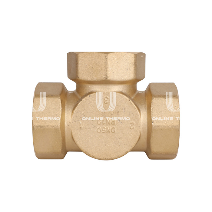 Трехходовой поворотный клапан Rommer RVM-0003-040050 ВР 2", Kvs 40 