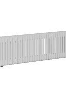 Стальной трубчатый радиатор Rifar Tubog 3037/30 RAL 9016 3/4", нижний, белый, в комплекте термостатический клапан 