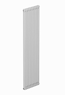 Стальной трубчатый радиатор Rifar Tubog 2180/10 RAL 9016 3/4", нижний, белый, в комплекте термостатический клапан 
