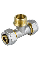 Тройник с наружной резьбой Aquasfera 7014-04, 1"×26 мм, компрессионный 