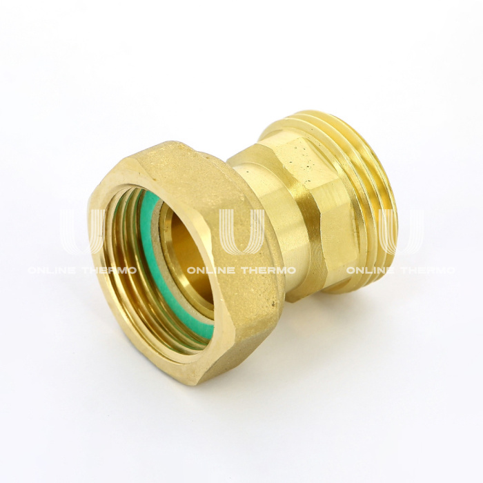 Соединение с накидной гайкой Uni-Fitt 622G3000, ВР-НР 3/4", с плоским уплотнением 