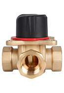 Трехходовой поворотный клапан Rommer RVM-0003-006320 ВР 3/4", Kvs 6.3 