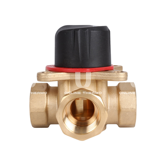 Трехходовой поворотный клапан Rommer RVM-0003-006320 ВР 3/4", Kvs 6.3 