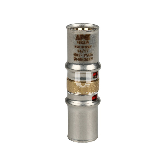 Муфта соединительная равнопроходная Stout SFP-0003-001616, 16 мм, пресс-фитинг 
