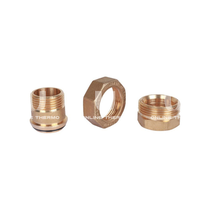 Прямое разъемное соединение "американка" Stout ВН, уплотнение o-ring 1/2" 