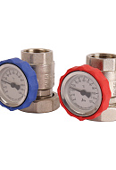 Насосная группа Rommer RDG-0002-002503, смесительная с термосмесителем (35-60°С), DN 25 (1"), без насоса, подача справа 