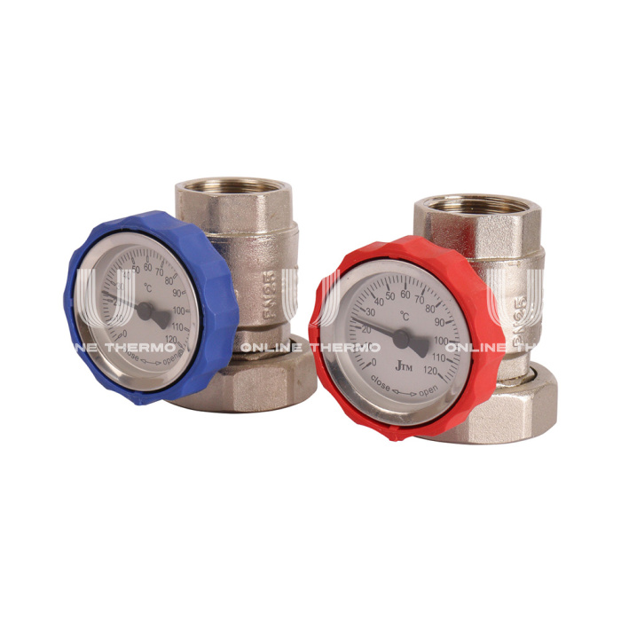 Насосная группа Rommer RDG-0002-002503, смесительная с термосмесителем (35-60°С), DN 25 (1"), без насоса, подача справа 
