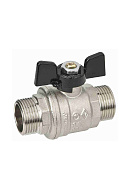 Кран шаровый Bugatti Oregon 03270027 3/4" НР-НР, 327, полнопроходной, ручка-бабочка 