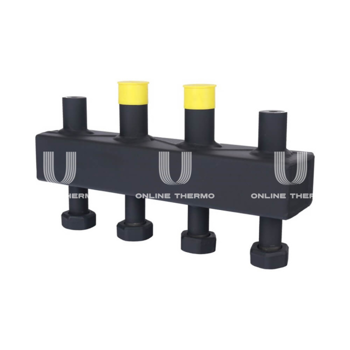 Модульный распределительный коллектор Stout SDG-0016-002502 DN20, до 70 кВт, конструкционная сталь, с термоизоляцией 
