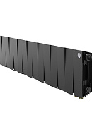 Биметаллический дизайн-радиатор Royal Thermo PianoForte 200 VR80, черный - 16 секций, нижнее подключение 