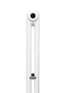 Стальной трубчатый радиатор Rifar Tubog 2180/12 RAL 9016 3/4", нижний, белый, в комплекте термостатический клапан 