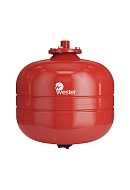 Расширительный бак для отопления Wester WRV12, 12 л, красный, вертикальный, подвесной 