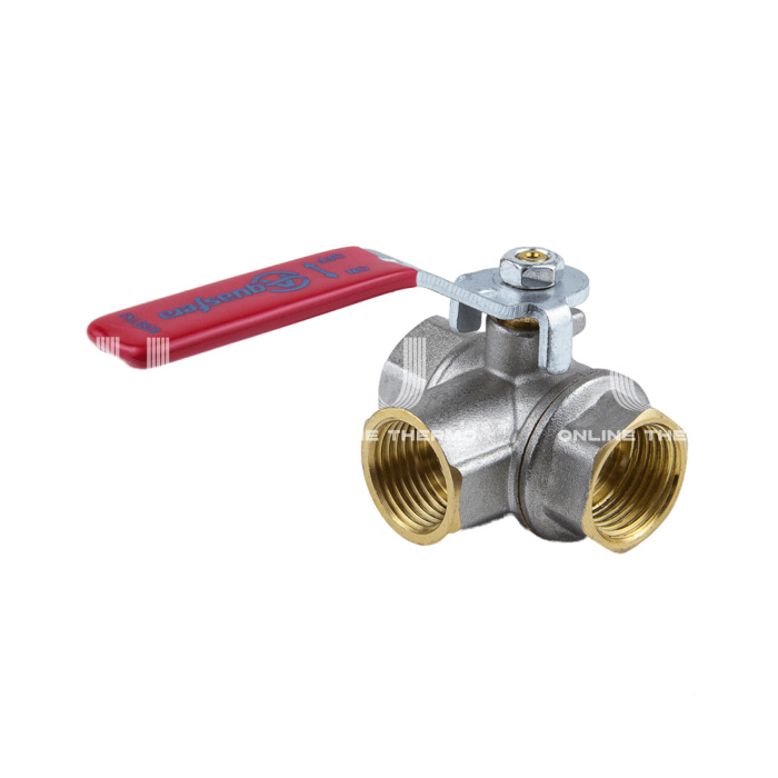 Кран шаровый Aquasfera Euro 1020-02, ВР 3/4", полнопроходной, ручка-рычаг 